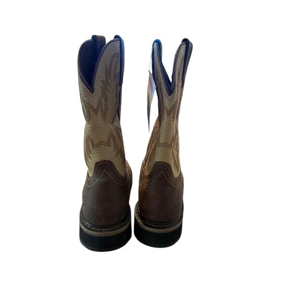 Justin Men's Golden Brown Superintendent 11" Work Boots Size 8.5 EE - Picture 6 of 12